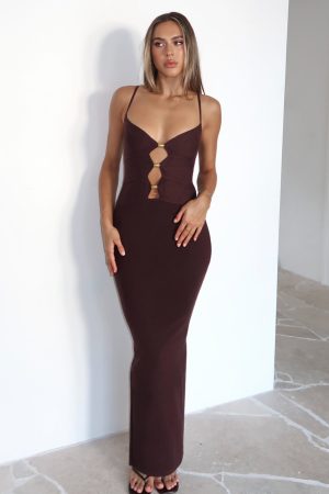 Break It Off Maxi Dress Espresso