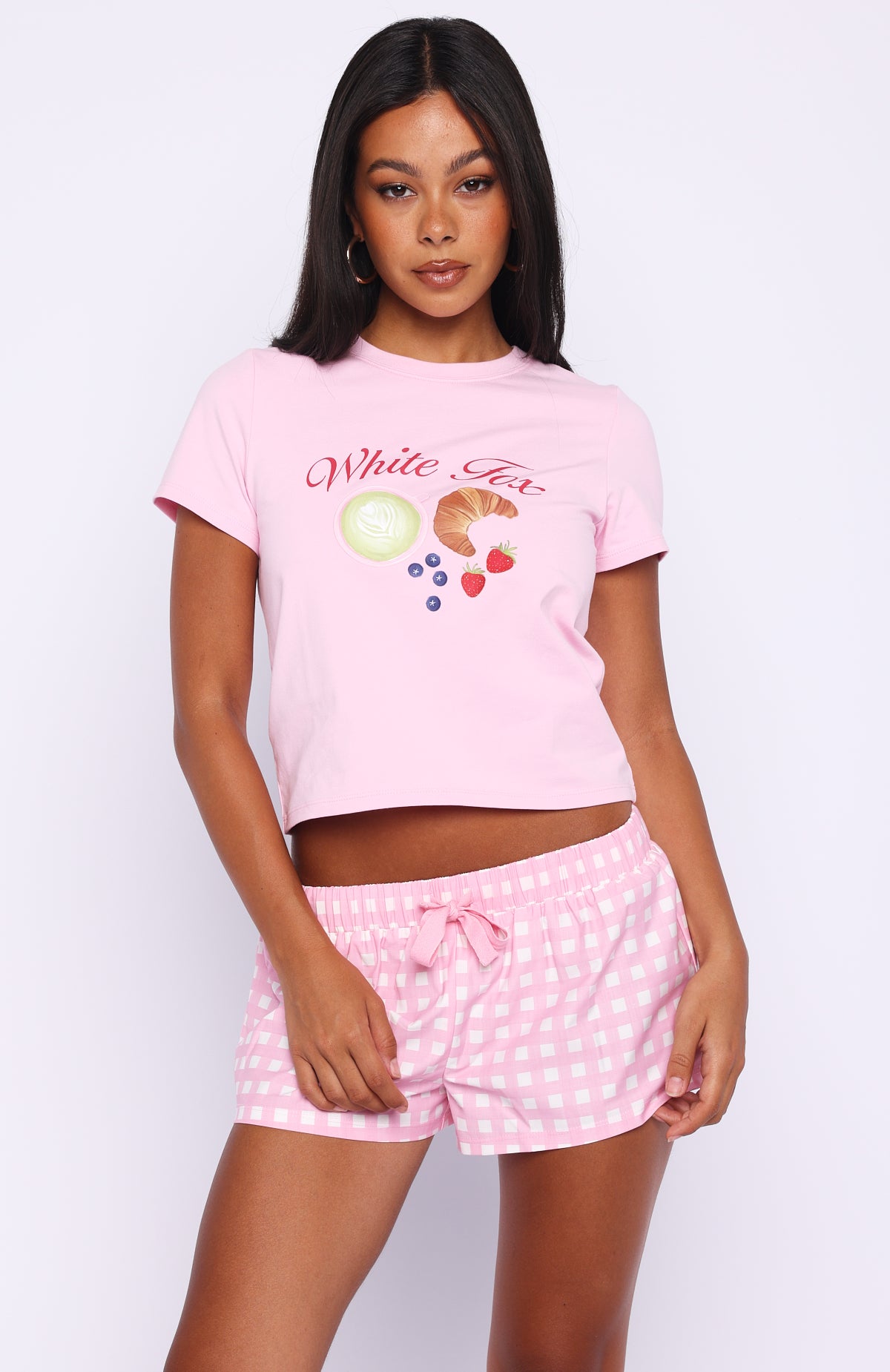 Breakfast In Bed Pyjama Set Pink - Image 2