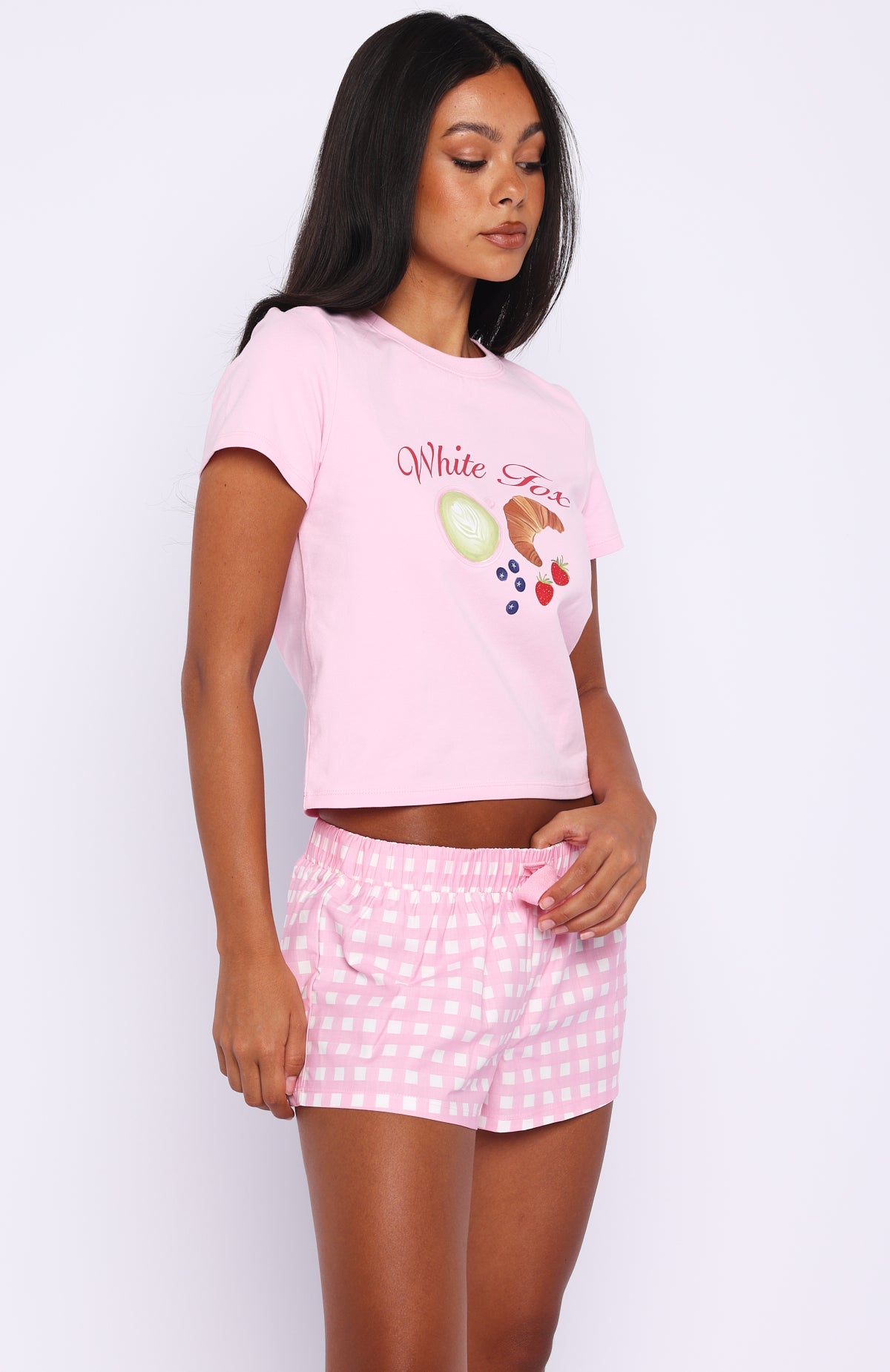 Breakfast In Bed Pyjama Set Pink - Image 3