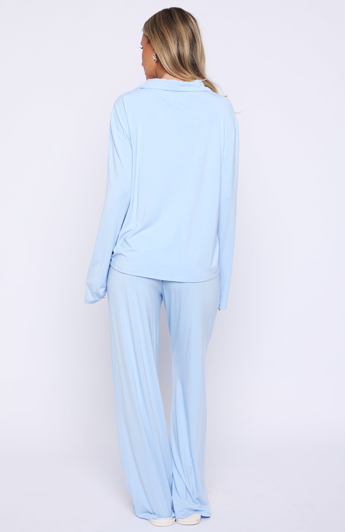Bridal Party Long Sleeve Pyjama Set Baby Blue - Image 8