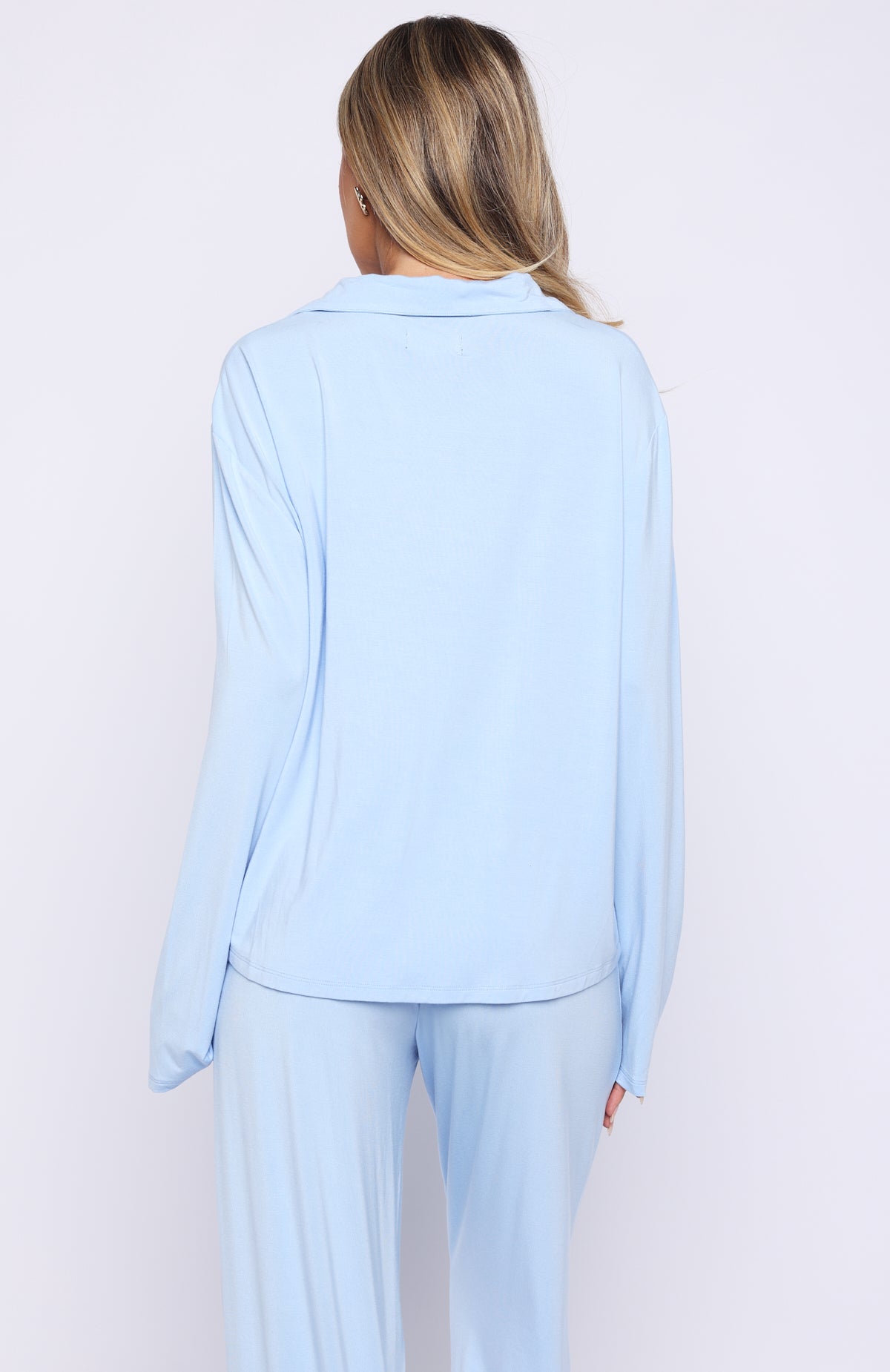 Bridal Party Long Sleeve Pyjama Set Baby Blue - Image 5
