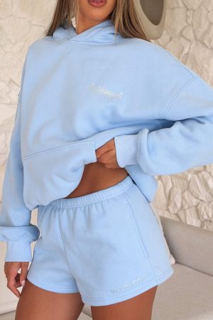 Bridal Party Lounge Shorts Light Blue