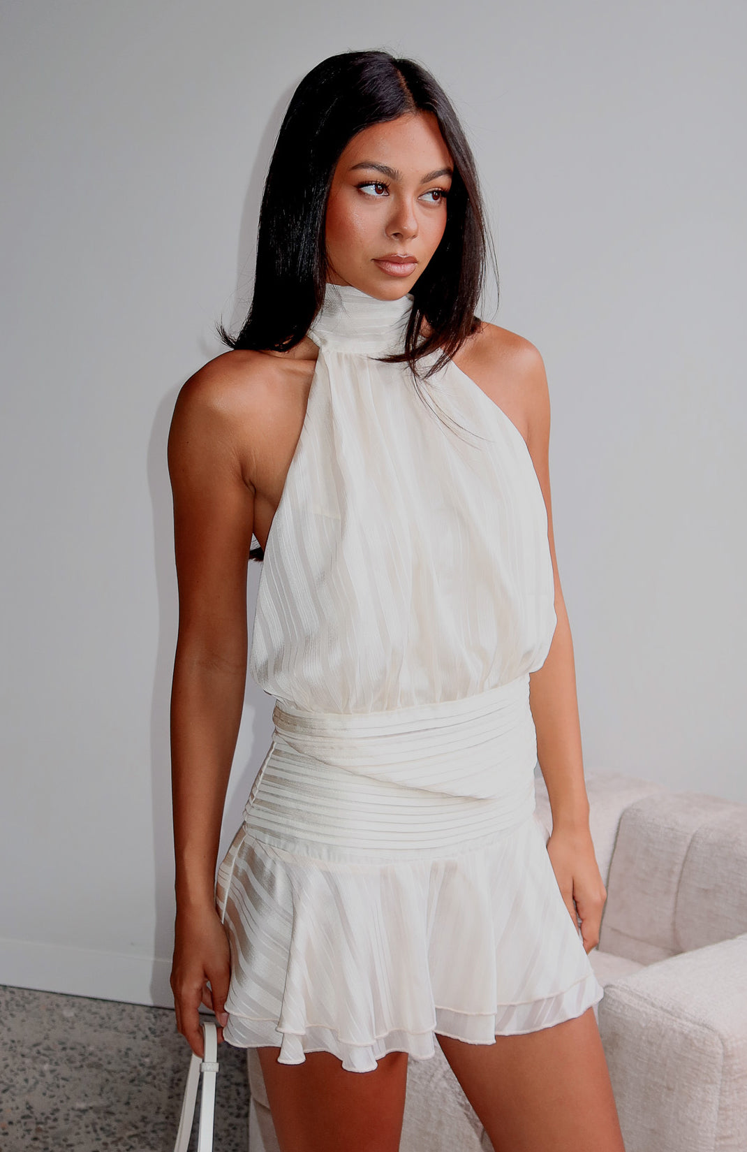 Brightened My Day Mini Skirt Cream - Image 6