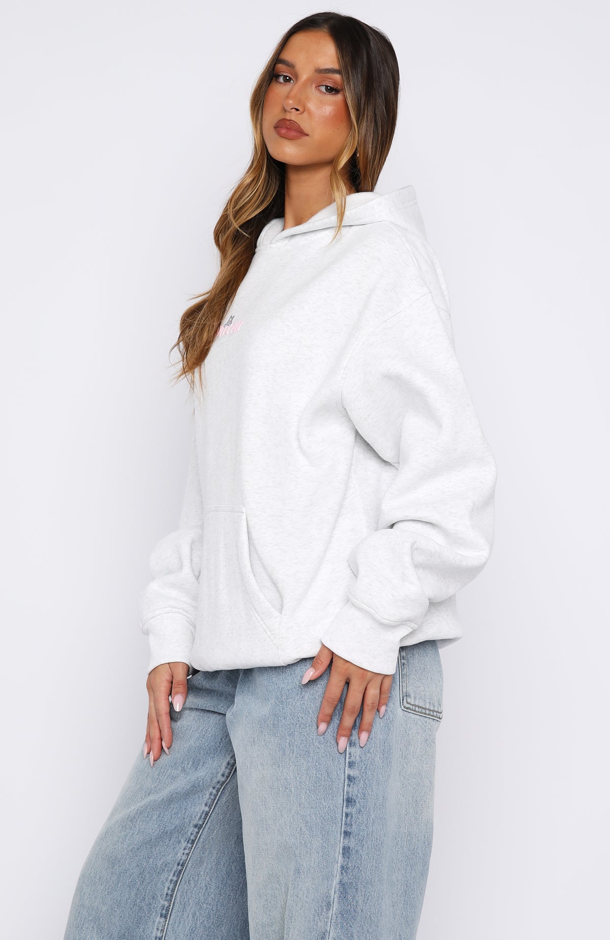 Bubbles & Foxy Friends Oversized Hoodie Frosty - Image 3