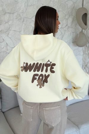 Bubbles & Foxy Friends Oversized Hoodie Pudding