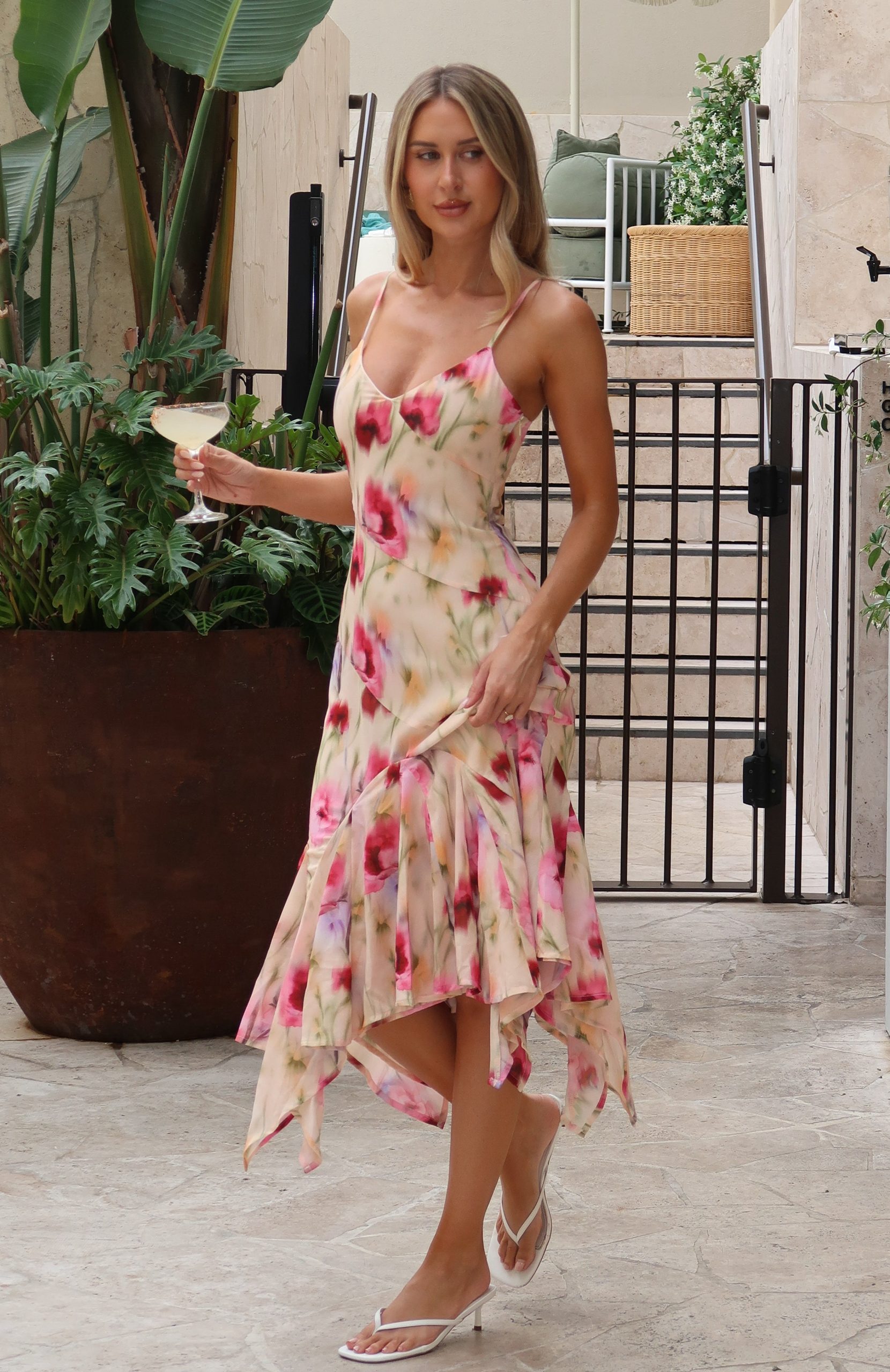 Butterfly Kisses Midi Dress Buttercream Fields - Image 2