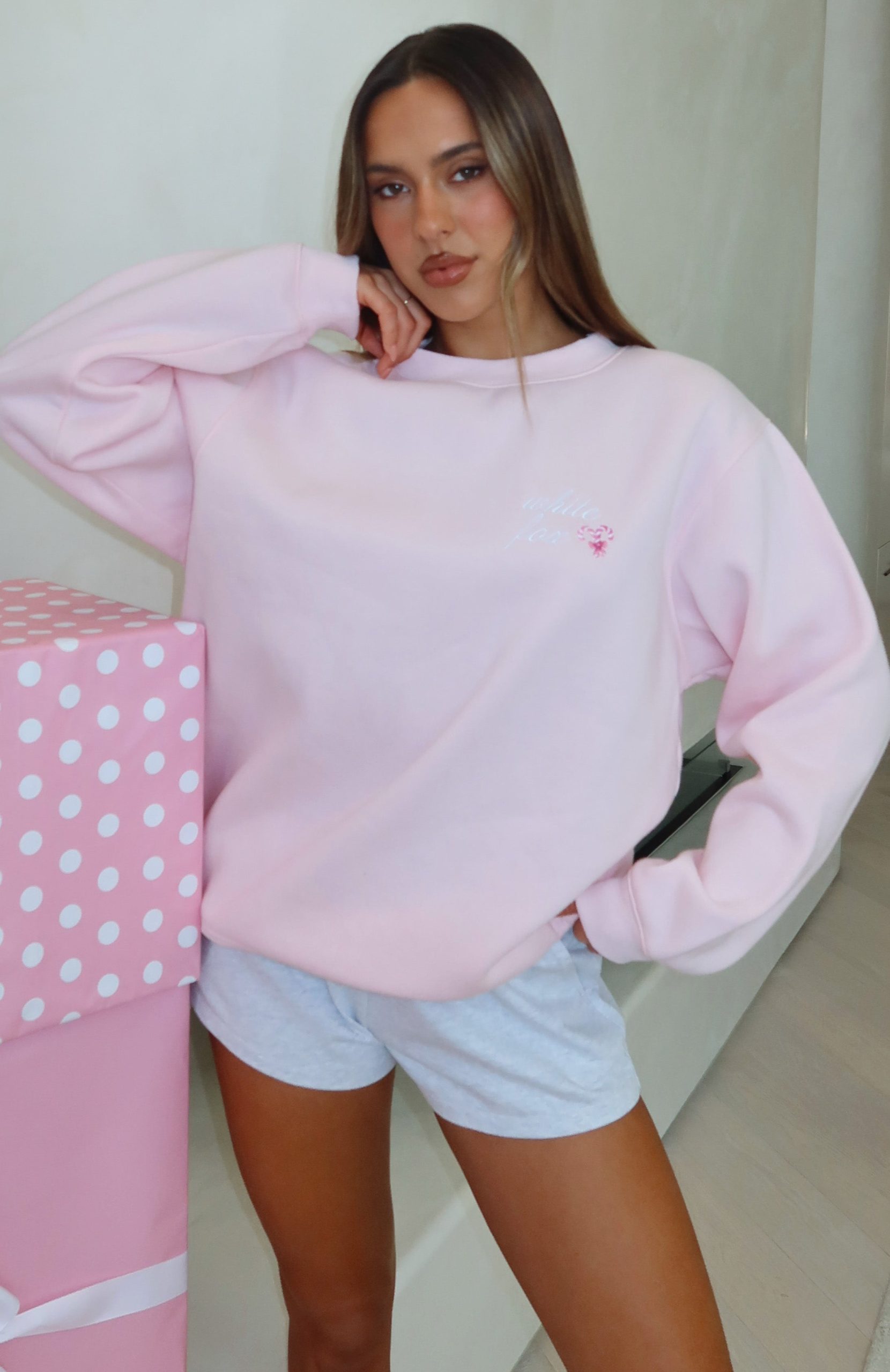 Candy Cane Christmas Oversized Sweater Cupcake - Image 7