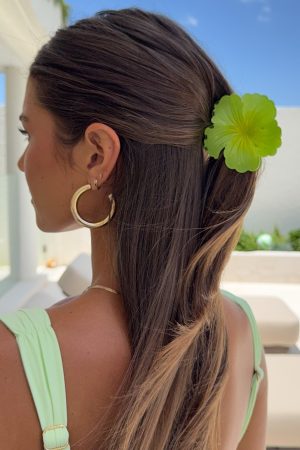 Celia Hair Clip Lime