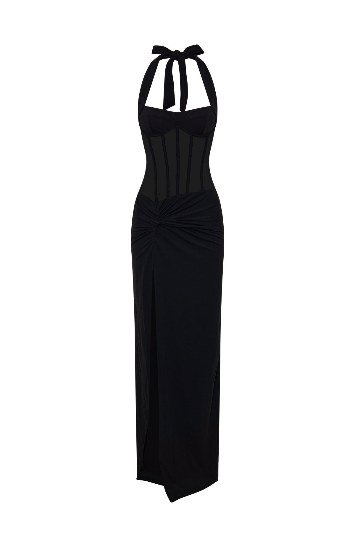 Champagne Promises Maxi Dress Black - Image 7