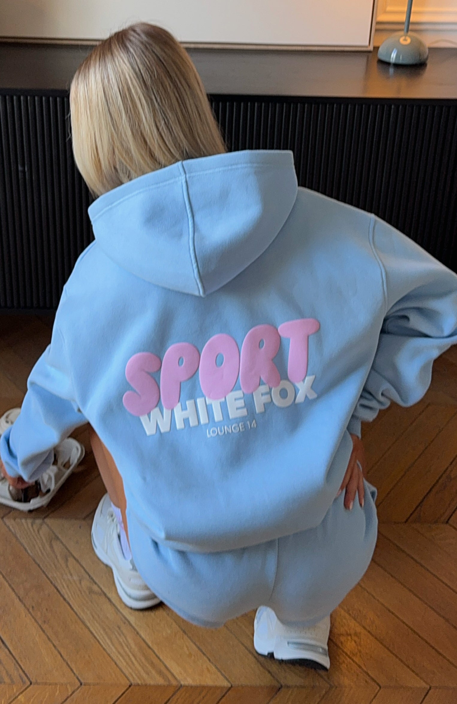 Club 14 Peyton Oversized Hoodie Blue - Image 7