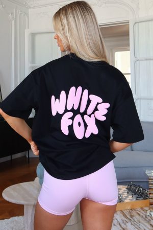 Club 14 Allie Oversized Tee Black