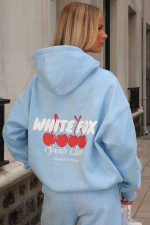 Club 14 Cassie Boxy Hoodie Blue