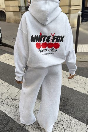 Club 14 Cassie Boxy Hoodie Grey Marle