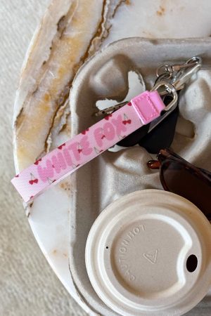 Club 14 Emory Strap Keychain Pink