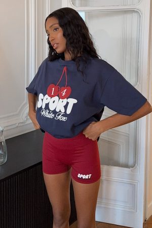 Club 14 Peyton Bike Shorts Burgundy