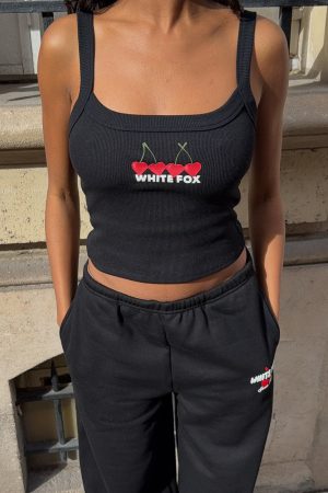 Club 14 Taylah Singlet Top Black