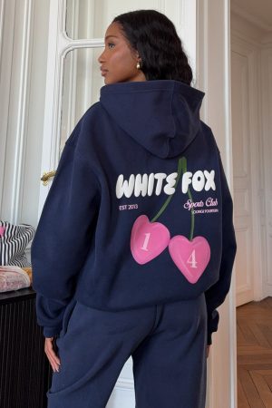 Club 14 Trinity Oversized Hoodie Navy