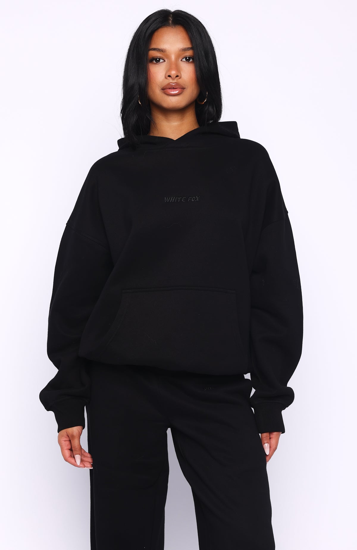 Come A Long Way Oversized Hoodie Black - Image 2
