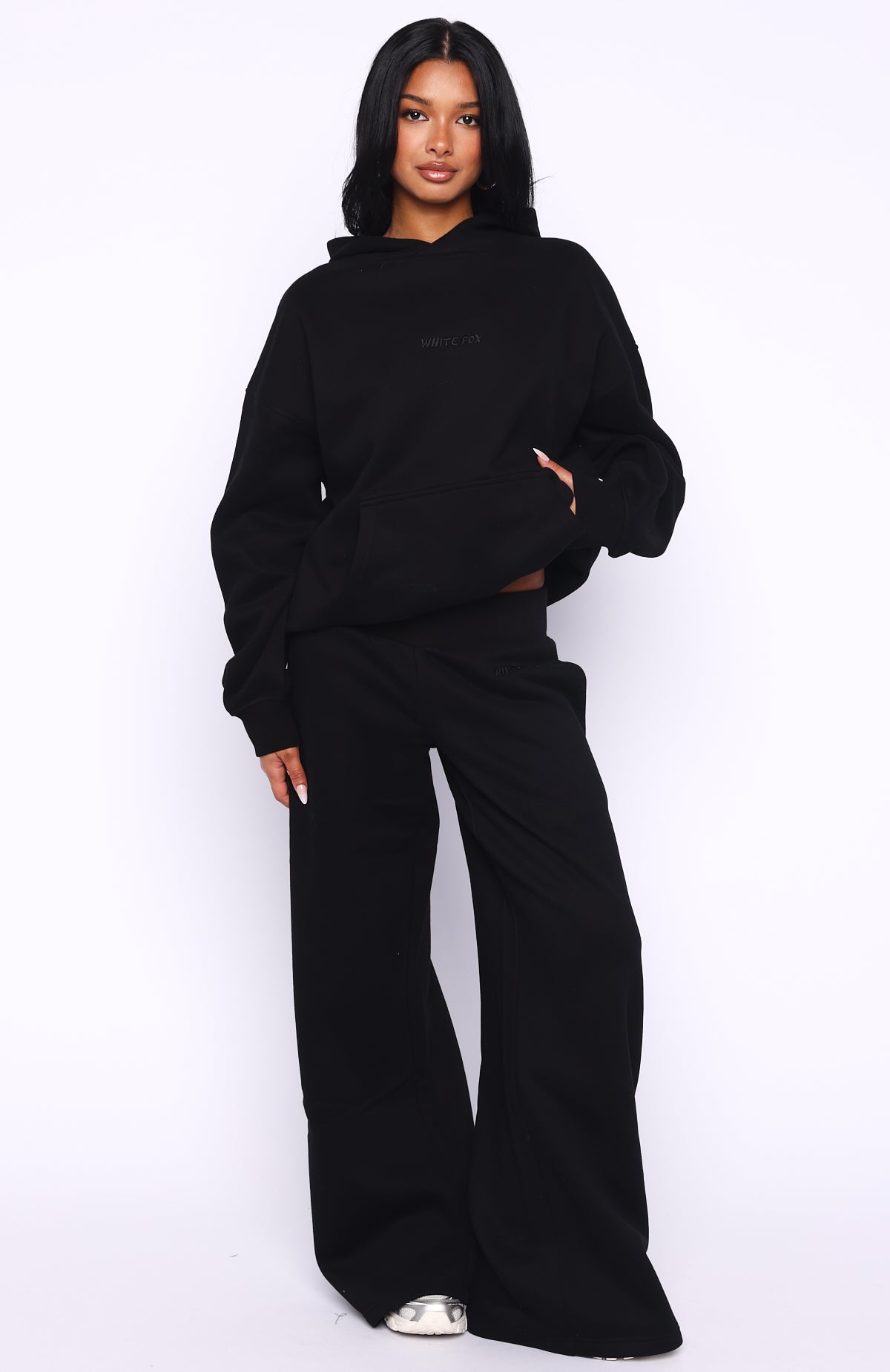 Come A Long Way Oversized Hoodie Black - Image 5