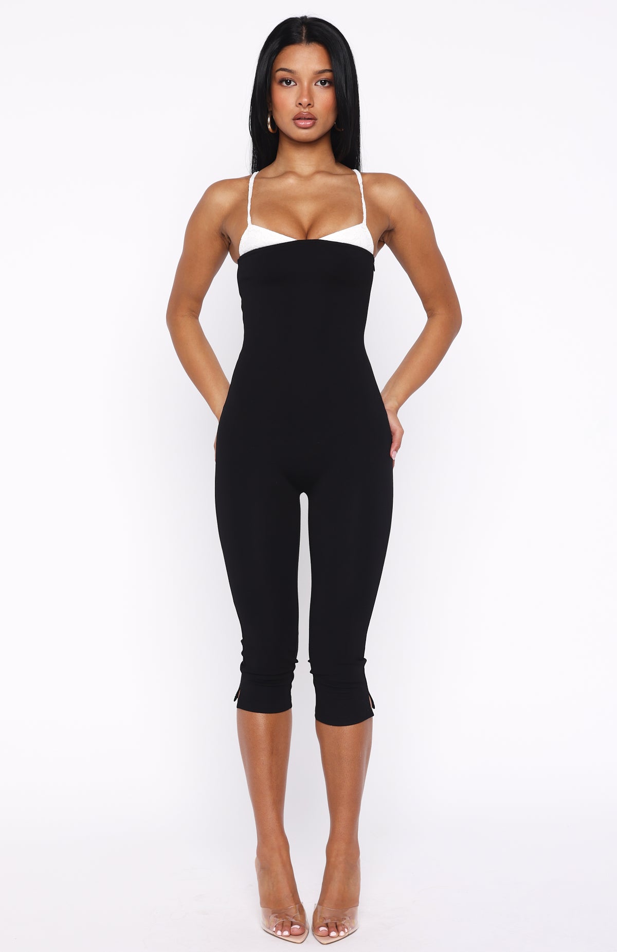 Come Back For Me Capri Jumpsuit Black - Image 3