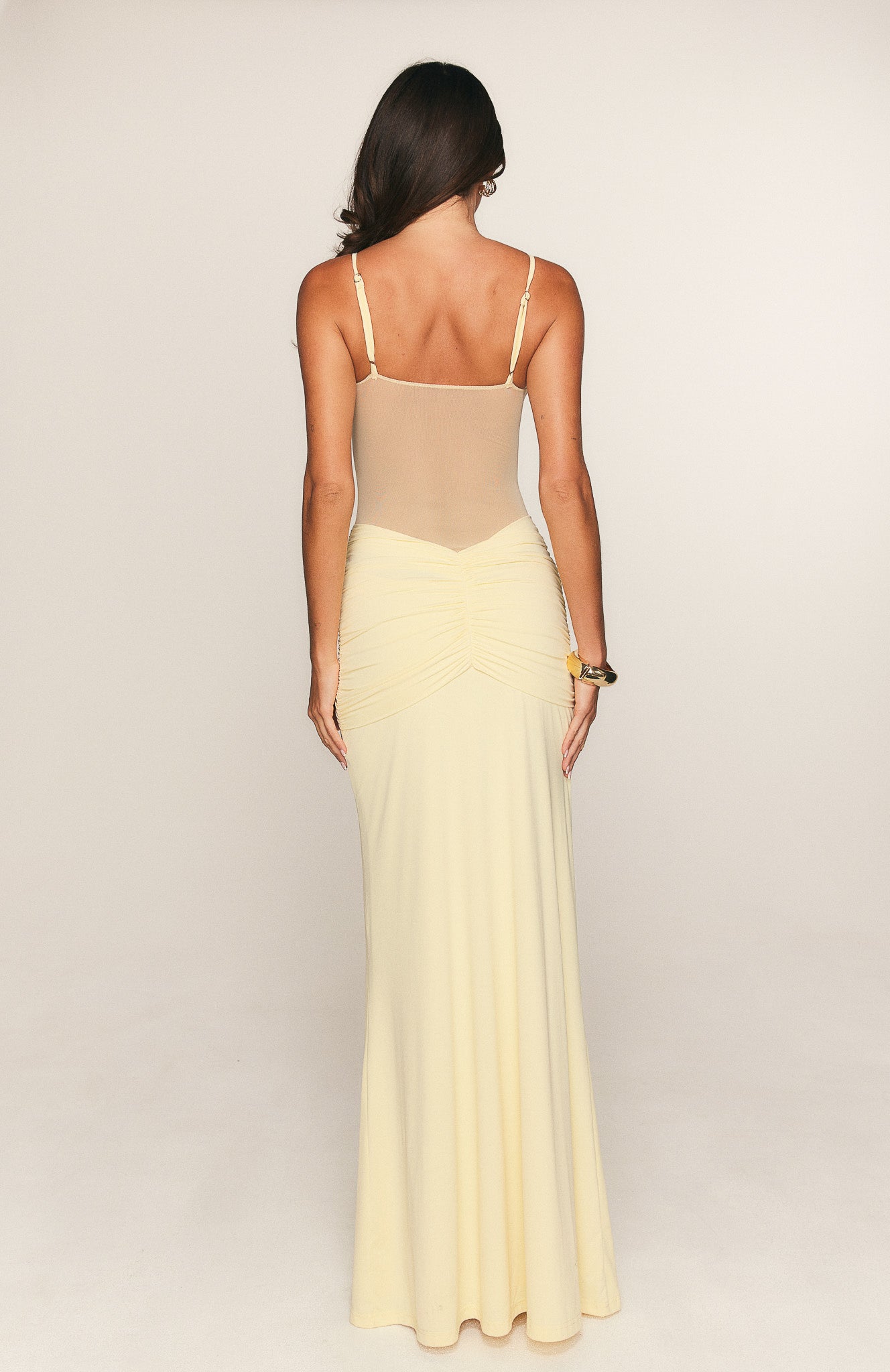Confetti Skies Maxi Dress Lemon - Image 3