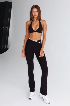 Reflex Flare Leggings Black/White