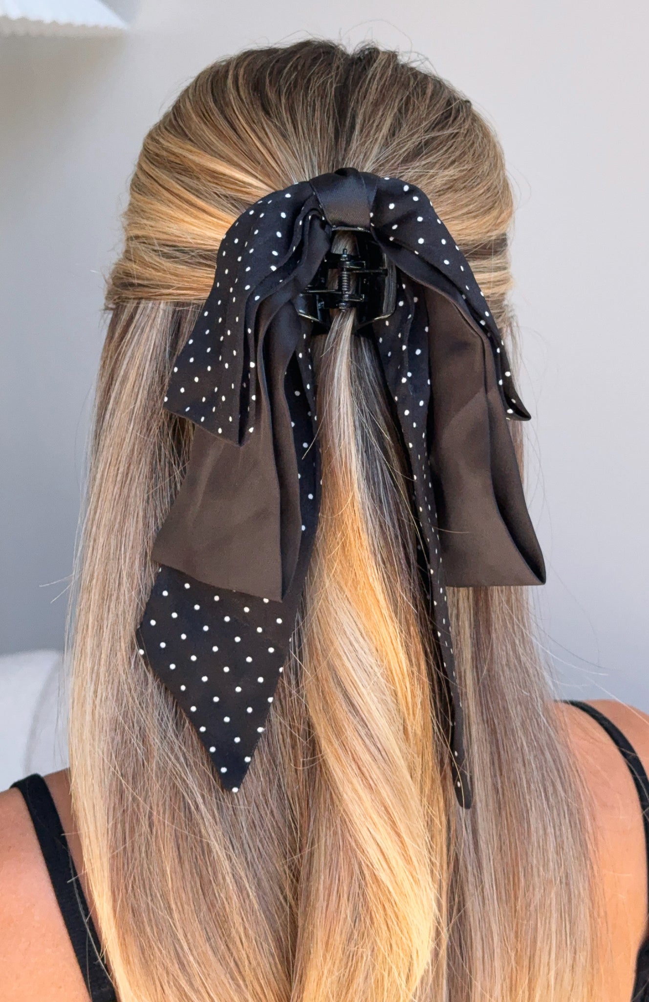 Dalary Hair Clip Black Polka Dots - Image 2