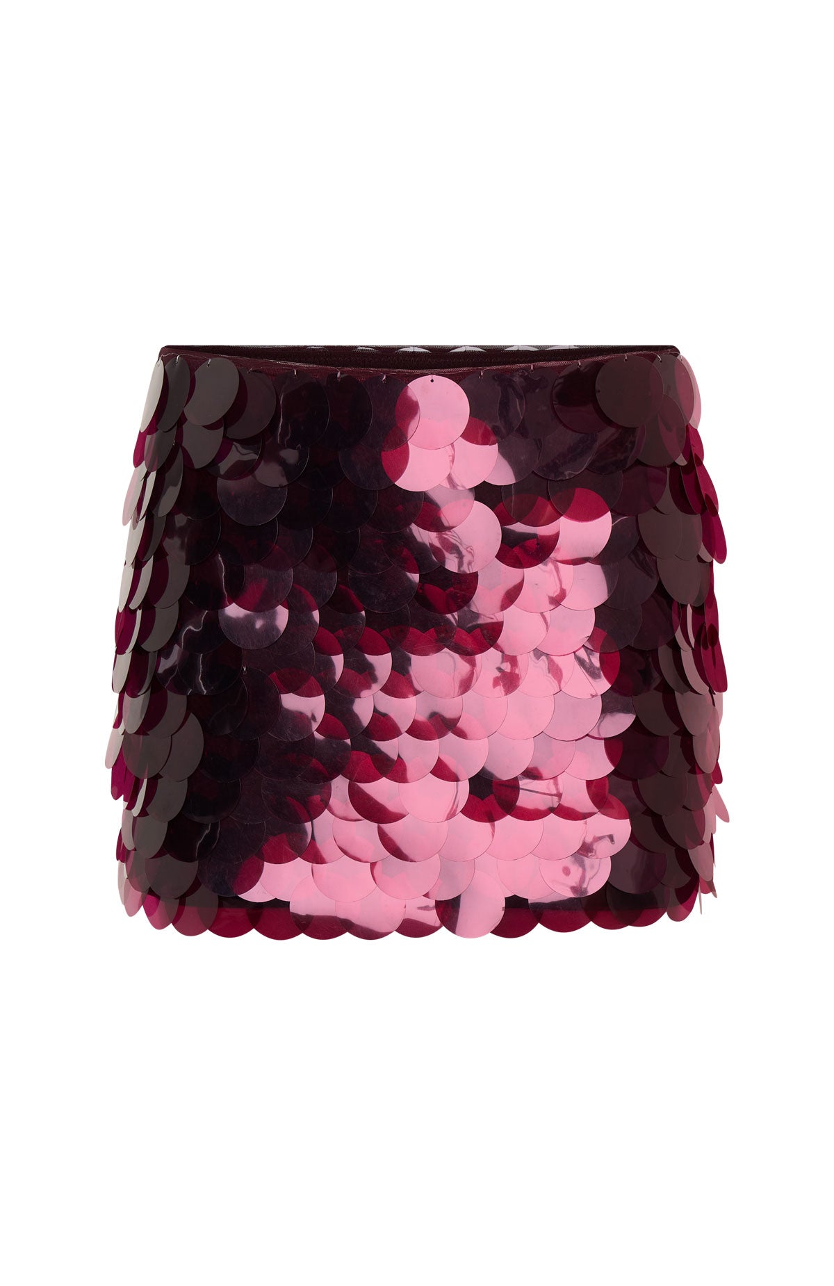 Dancefloor Dreamer Sequin Mini Skirt Plum - Image 7
