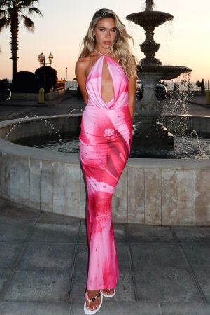 Dancing In Ibiza Maxi Dress Blush Bloom