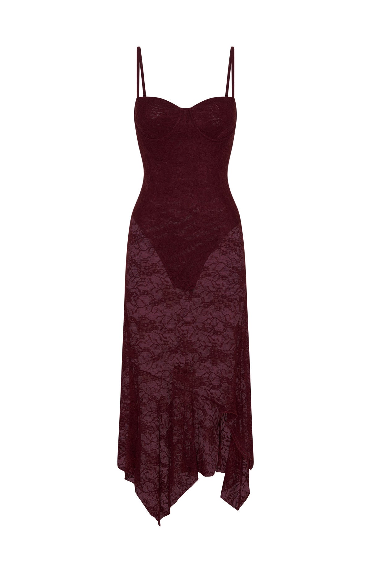 Darling Girl Midi Dress Port - Image 7