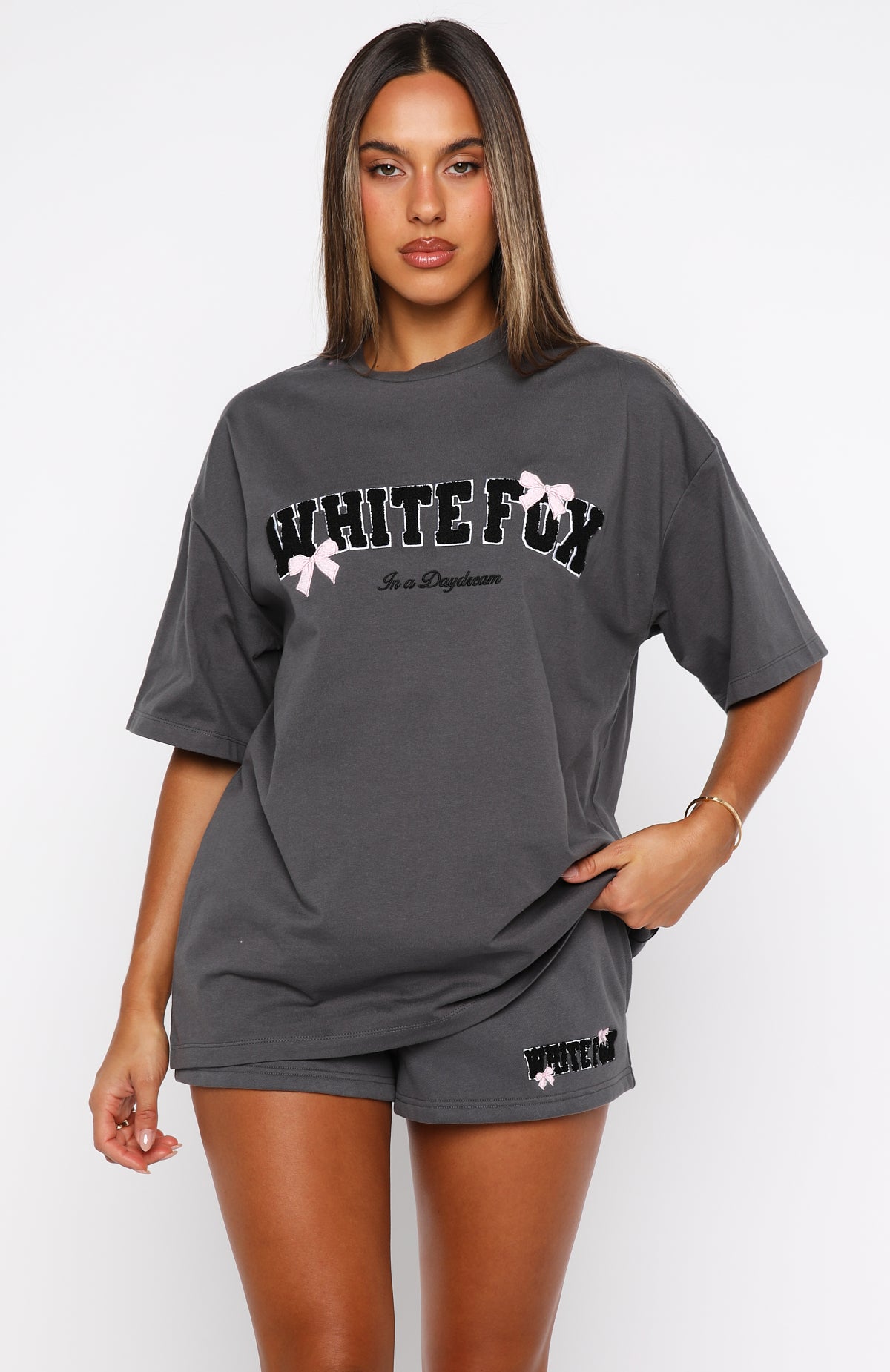 Daydreamers Madeline Oversized Tee Volcanic - Image 2