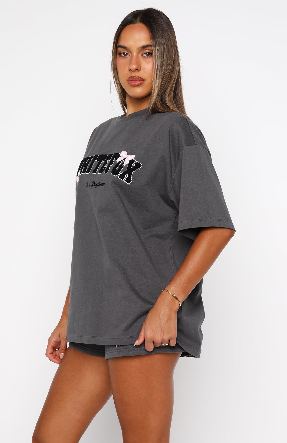 Daydreamers Madeline Oversized Tee Volcanic - Image 3