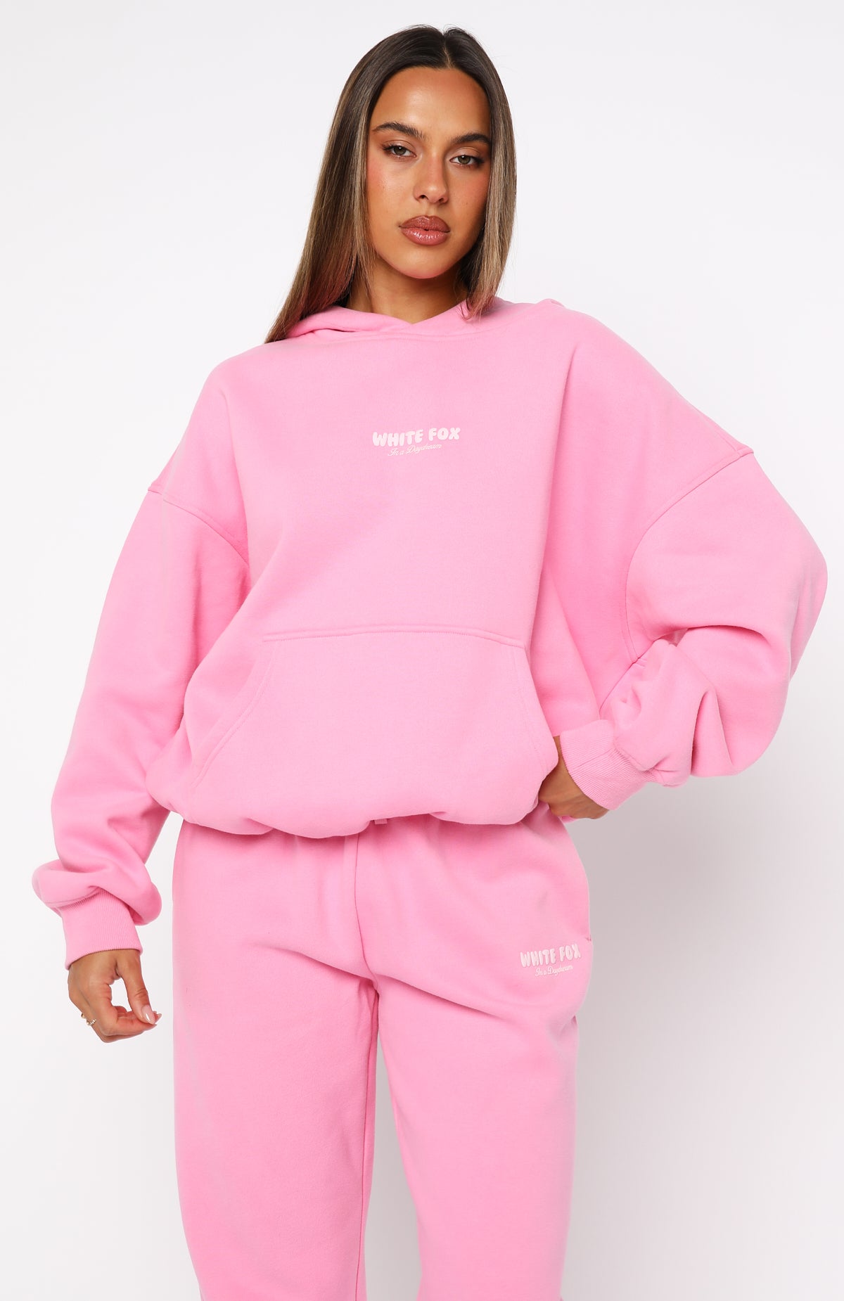 Daydreamers Nadia Oversized Hoodie Bubblegum - Image 2