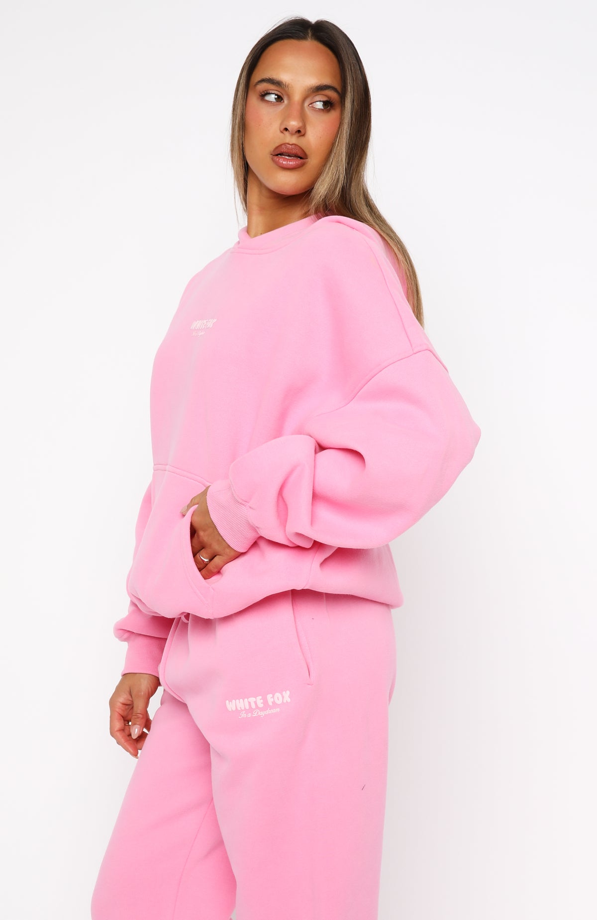 Daydreamers Nadia Oversized Hoodie Bubblegum - Image 3
