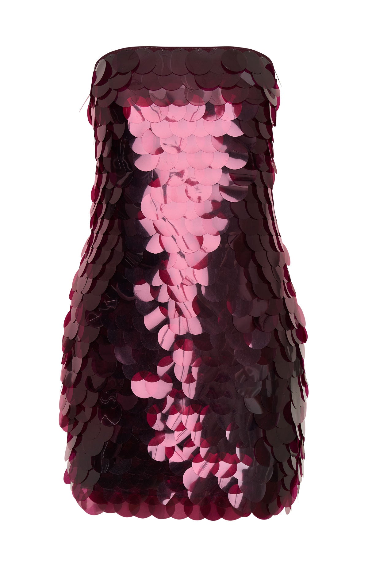 Disco Darling Sequin Mini Dress Plum - Image 7