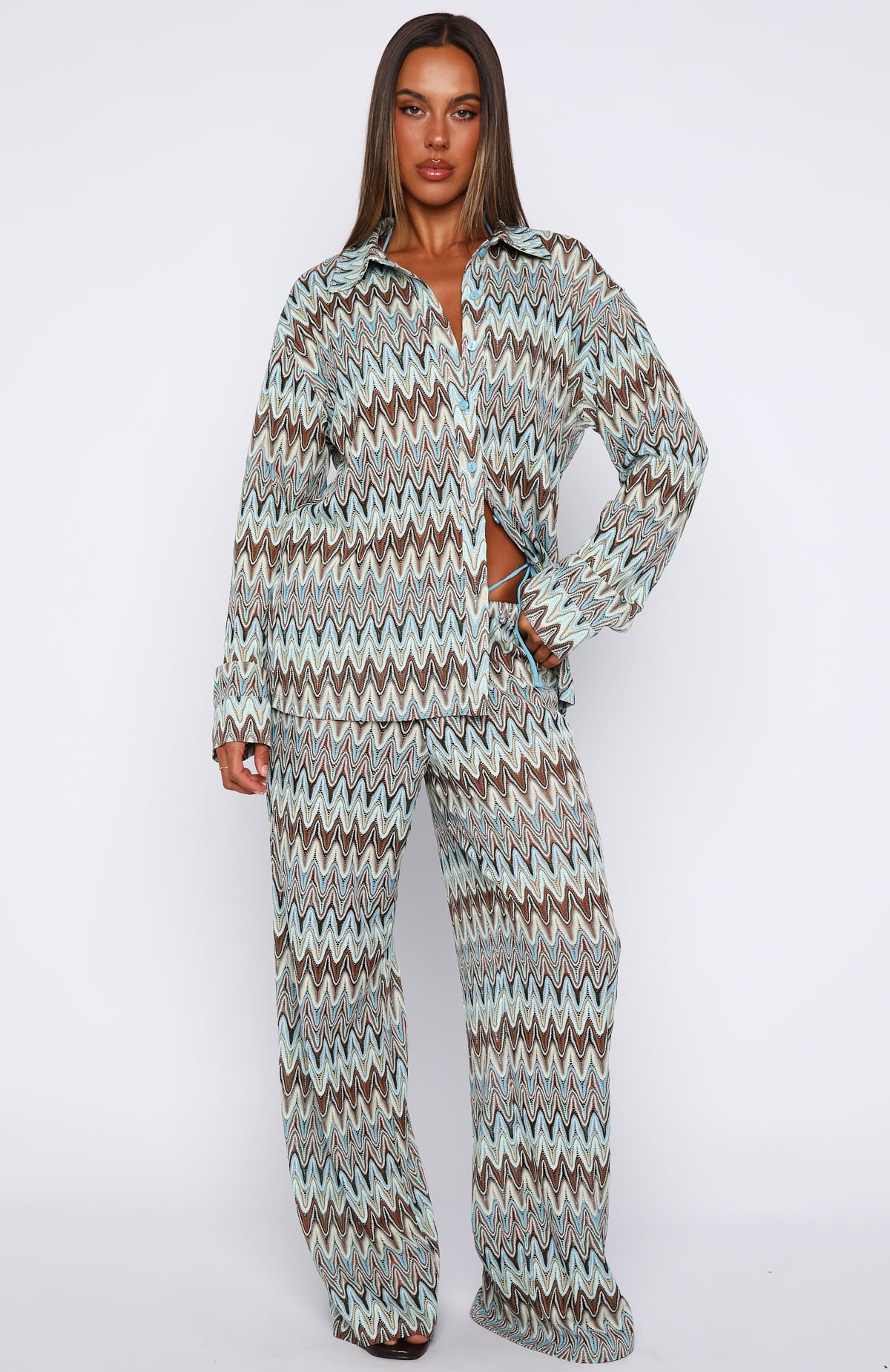 Doll Behaviour Long Sleeve Shirt Ocean Waves - Image 5