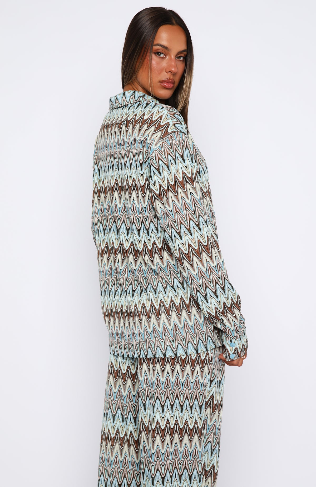 Doll Behaviour Long Sleeve Shirt Ocean Waves - Image 4