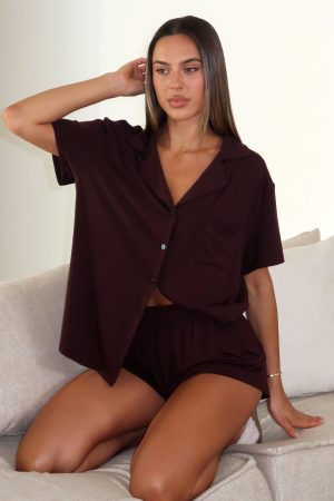 Dreamscape Pyjama Set Chocolate