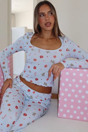 Dreamy Long Sleeve Pyjama Top Jingle Joy