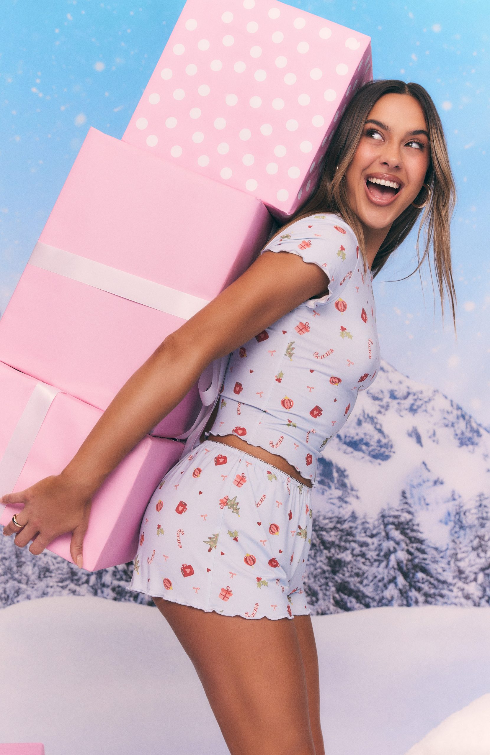 Dreamy Pyjama Shorts Jingle Joy - Image 6