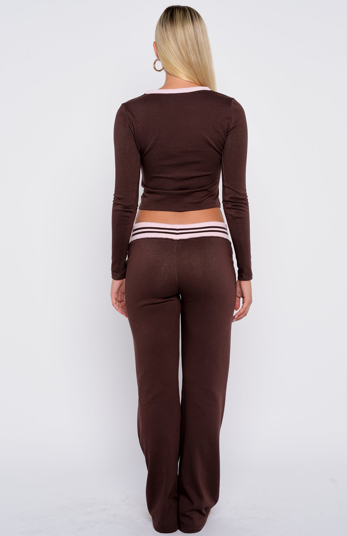 Everything We Do Flare Pants Chocolate - Image 4