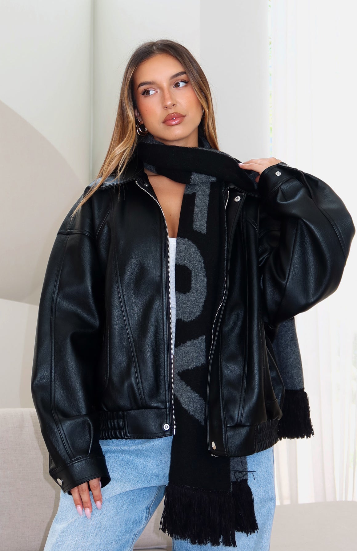 Falsetto Scarf Black - Image 2