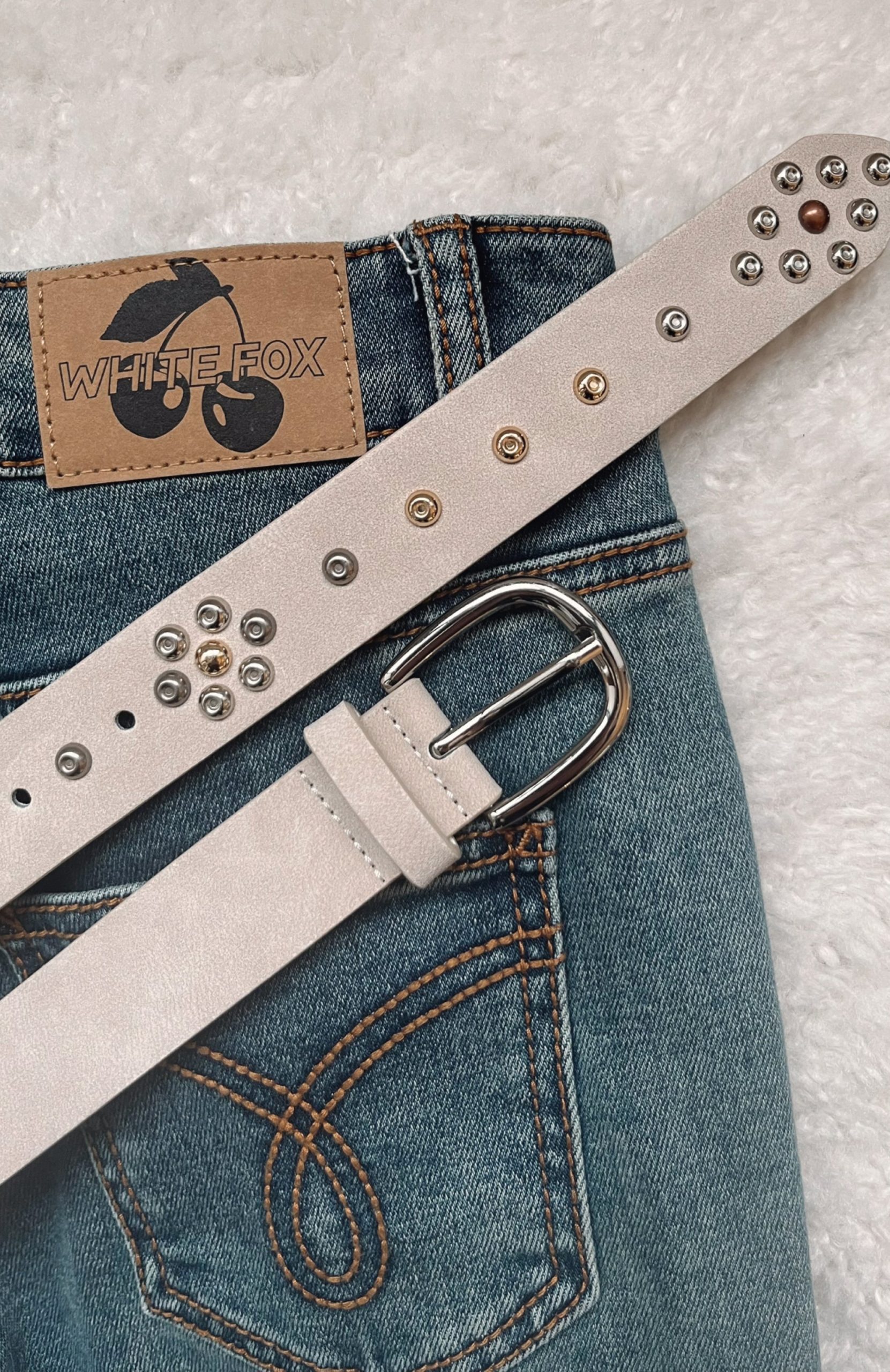 Liana Wrap Belt Taupe Faux Suede - Image 2