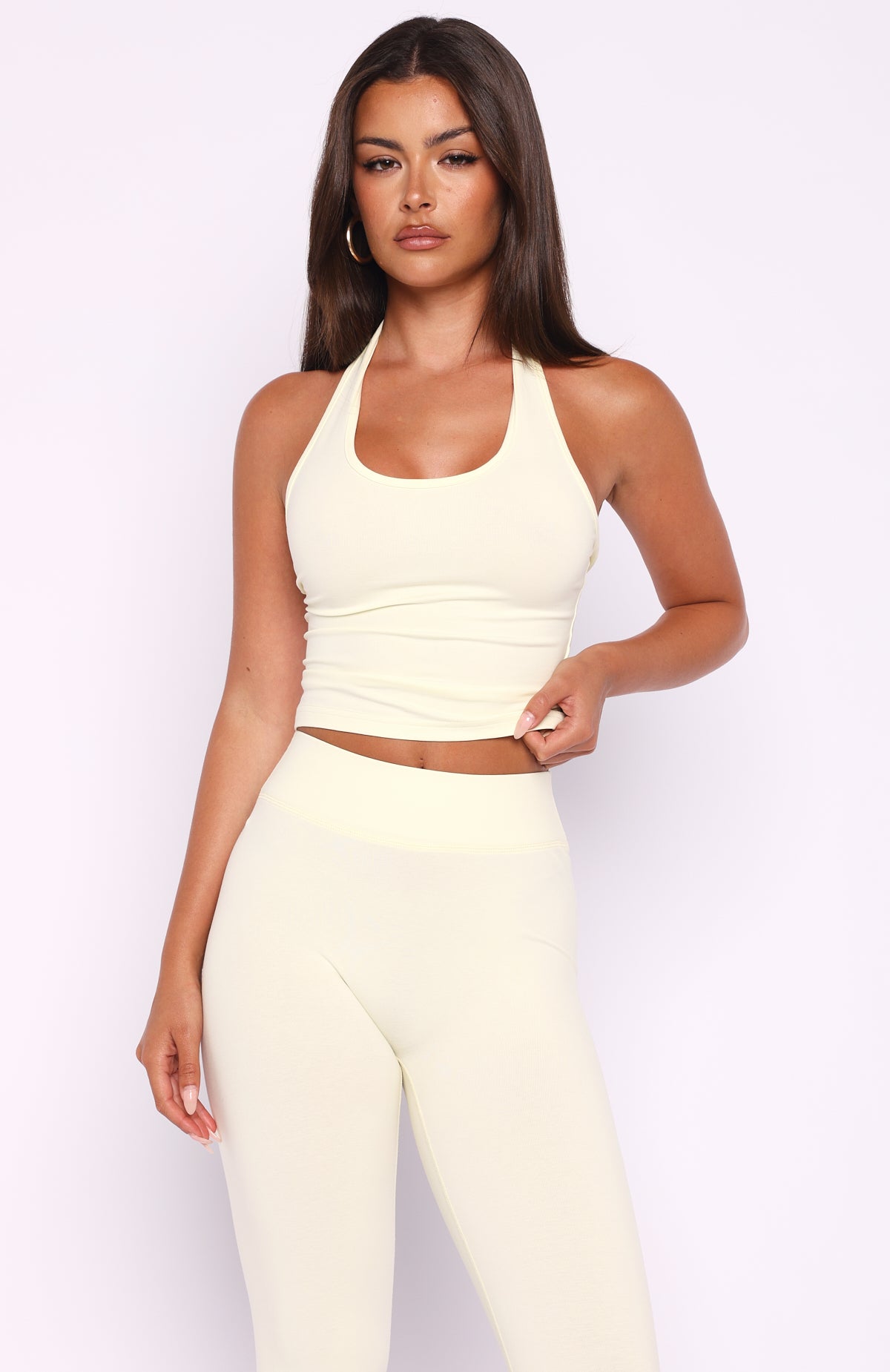 Focus On The Good Halter Top Lemon - Image 2