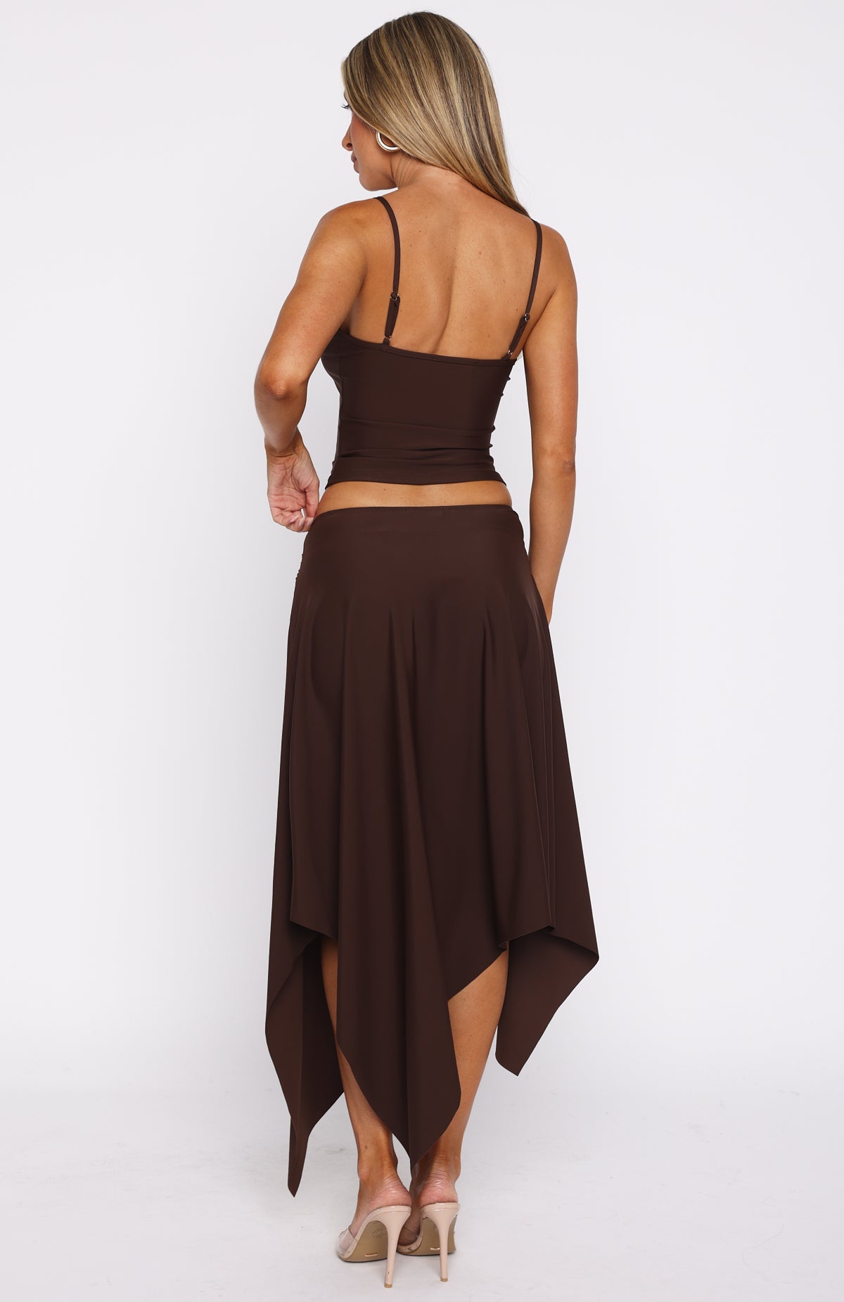 Free All Night Midi Skirt Chocolate - Image 5