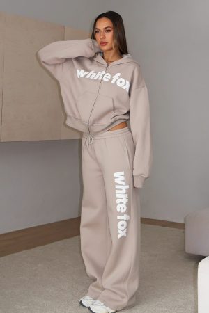 From The Archives Kenzie Wide Leg Sweatpants Moon