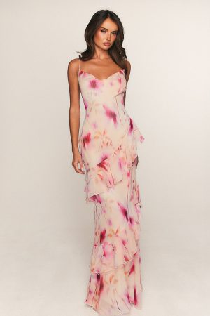 Garden Serenade Maxi Dress Champagne Hour