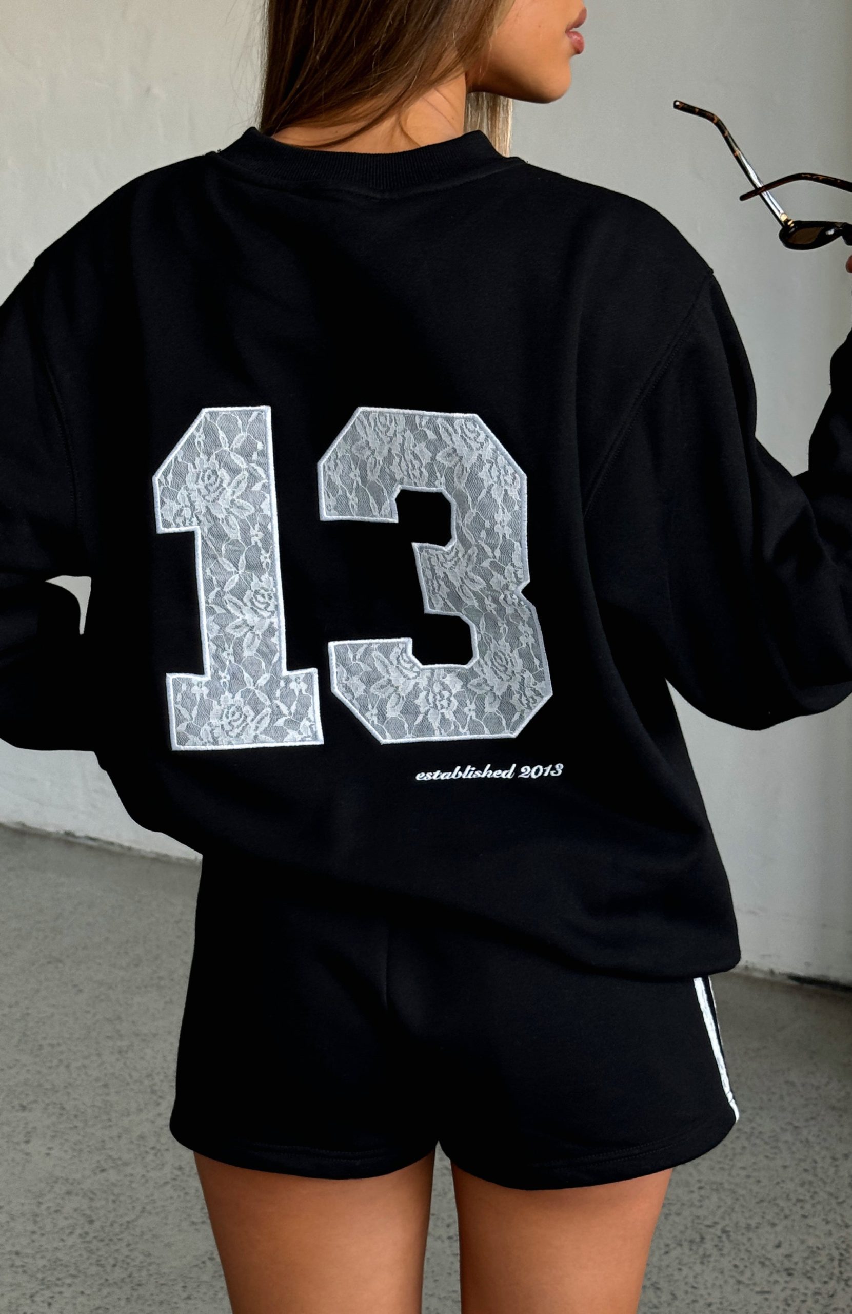 Gave You Everything Oversized Sweater Black