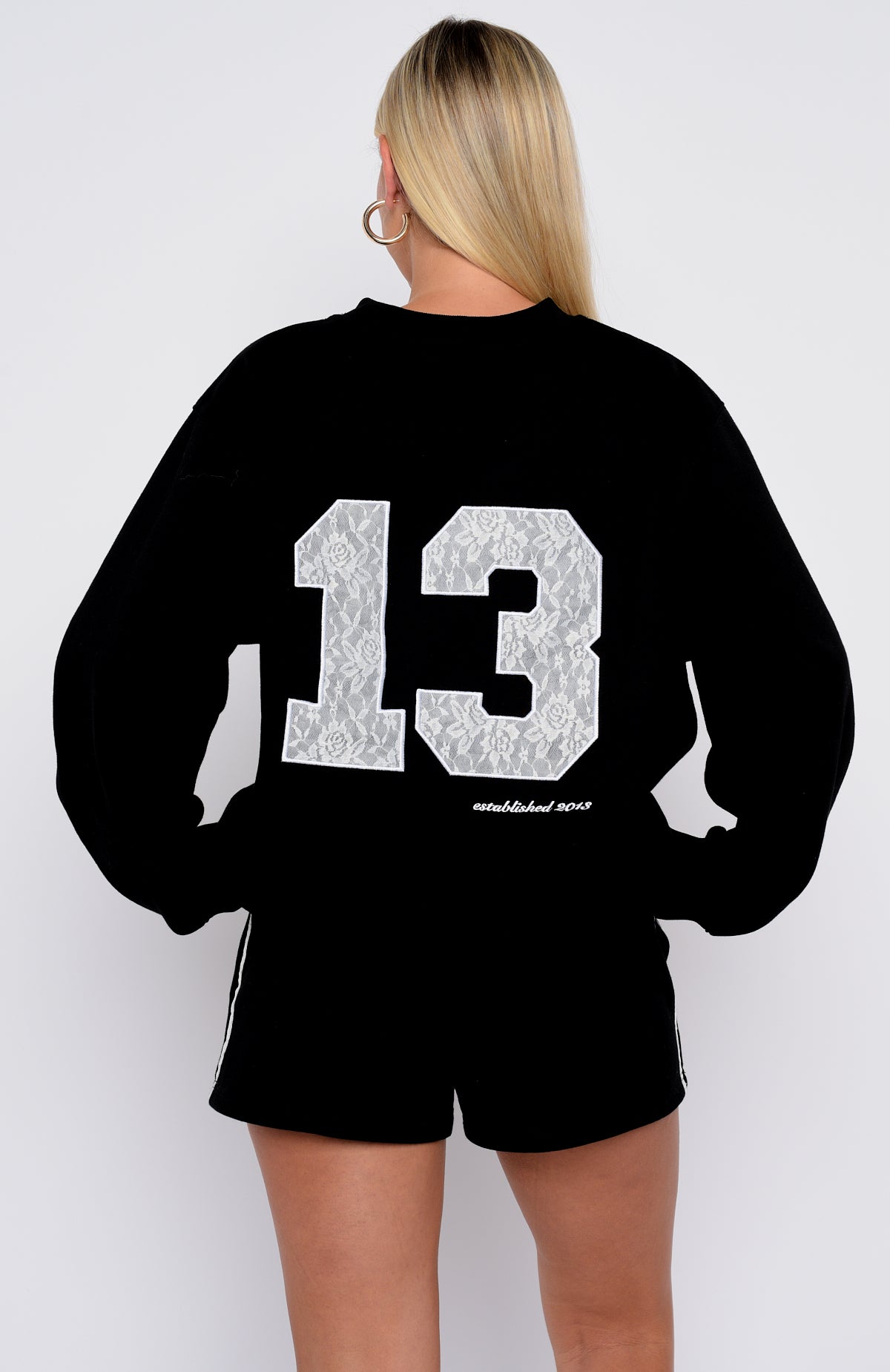 Gave You Everything Oversized Sweater Black - Image 4