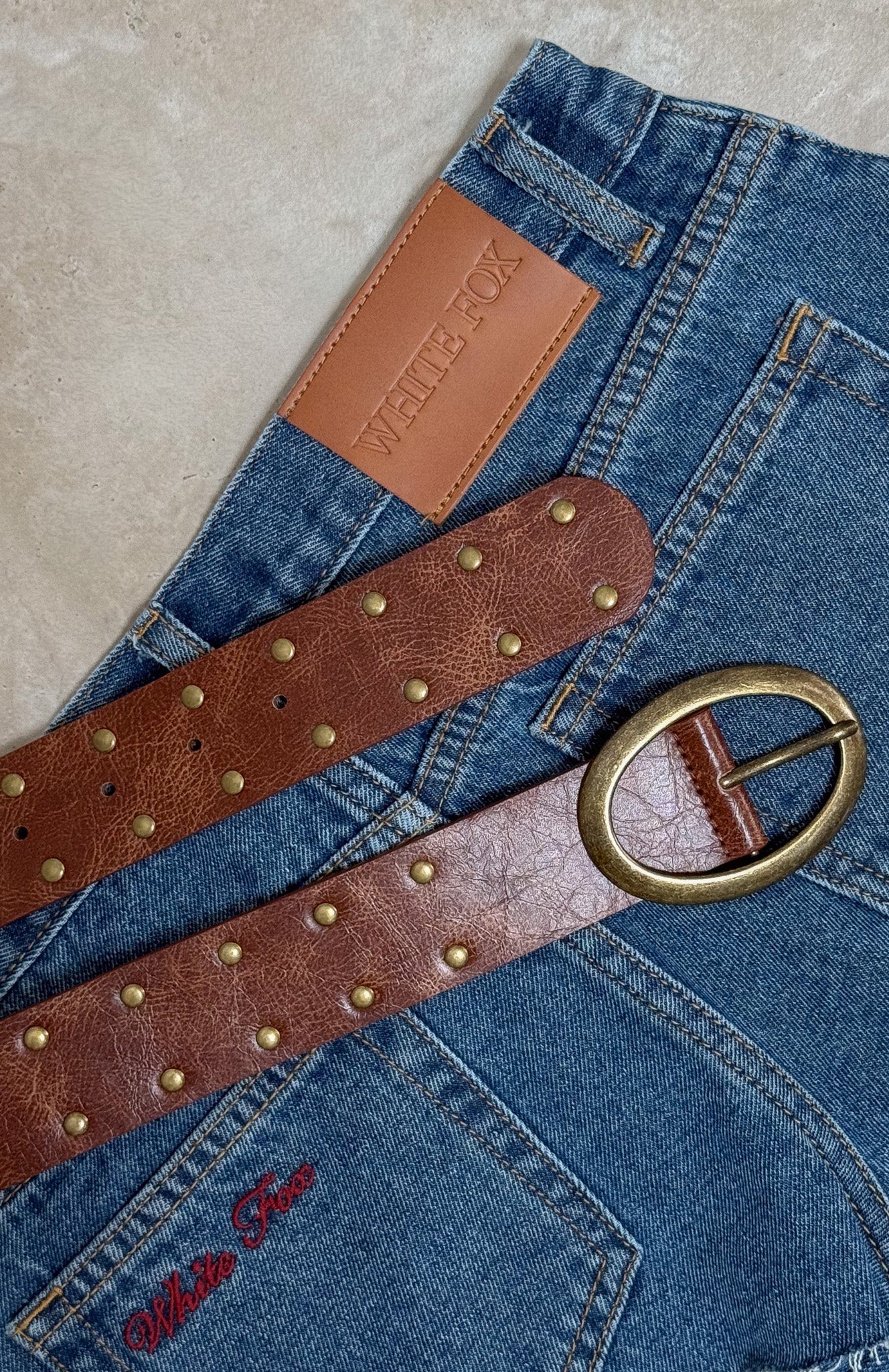 Gelina Belt Vintage Gold/Tan - Image 7